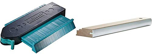 Wolfcraft 6949000 - Medidor de contornos para suelo + 6947000 Taco profesional