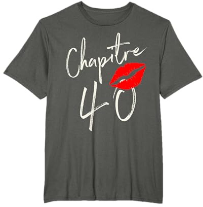 Chapitre 40 Ans Joyeux Anniversaire Nées en 1982 T-Shirt