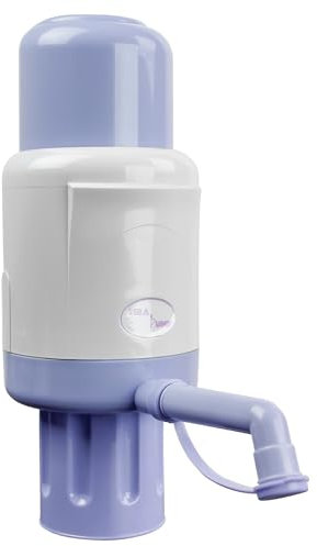 TERA PUMP Bomba de agua manual para botellas de 2 a 6 galones, dispensador de agua manual a presión, 3 longitudes de tubo, tapa sanitaria, cepillo de limpieza (sin BPA, material de grado alimenticio)