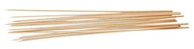 Fackelmann 56597 Lot de 30 pics à brochette en bois, pic à brochette, ustensile de barbecue, pic en bois, Bois, 30 cm