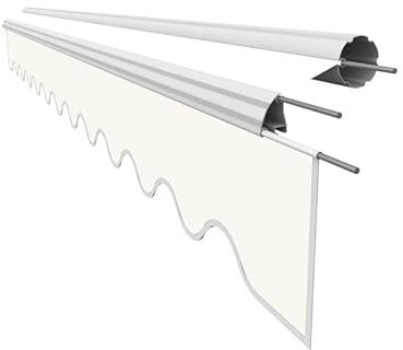 Leudus Markisen Volant Markisenbespannung Sonnenschutz Ersatzstoffe 3.35m*23cm SPD011 Sonnenmarkise fertig genäht