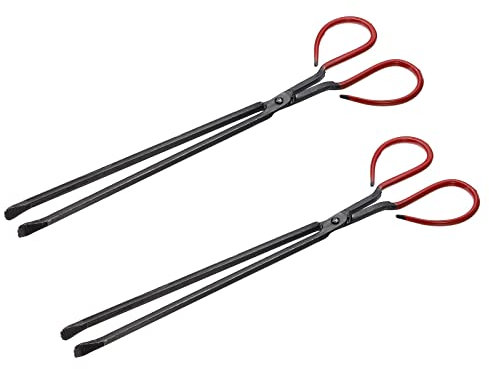 sourcing map 2Stk Scherenzange 42cm Karbonstahl Greifer Müllpflücker Holzkohle Schwarz
