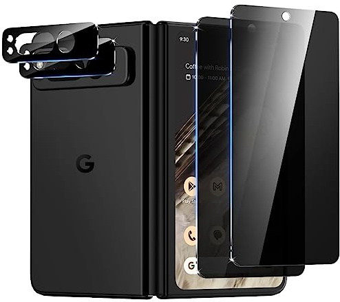 WYQLTD [2+2Pack] for Google Pixel Fold Privacy Screen Protector Glass