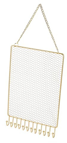 Alipis Eisen Drahtgitter Schmuckhalter Wandmontierter Ohrringständer Mit Aufhängung Dekorativer Schmuck Organizer Für Ohrringe Und Ohrstecker Geeignet Für Ankleidezimmer Und Verkaufsflächen