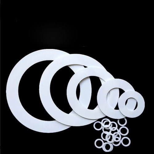 CHIPEL PTFE-Flachdichtung, Dichtring, Unterlegscheibe, Abstandshalter, Unterlegscheibe, F4, hitzebeständig, weiß, DN200, 219 x 268 x 3, 1 Stück