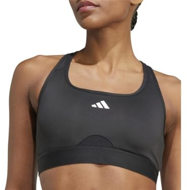 Adidas Mujer PowerReact Training Bra, Black, L