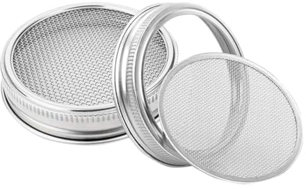 PRETYZOOM 2 Stk Sprossengläser Deckel Edelstahl Jar Deckel für Breite Einmachgläser jar Schraub für Gläser
