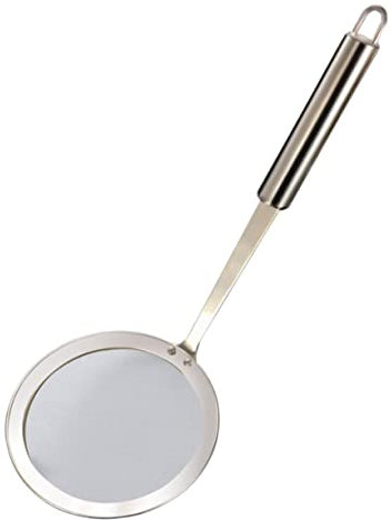 VINTORKY Colador De Cocina Asa Espumadera Colador Inoxidable Resistente y Fácil De Limpiar