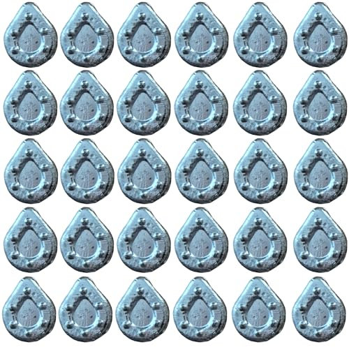 PRO FILSTAR Inline Flach Grundblei Angeln Set 30 x 15g - Gripper Blei Angeln - Angel Bleie Set - Grundangeln - Birnenblei - Blei Gewicht - Angelblei - Flat Fishing Weights - Bleigewichte – Karpfenblei