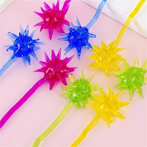 Guangcailun 50 Teile/Satz Kreative Klebrigkeit Klebrige Musik Kleine Objekte Auswirkungen Humanoiden Spielzeug Klebrige Wand Mann TPR Lustige Spielzeug, Meteorhammer