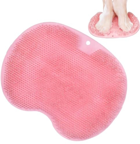 Massage-Reiniger für Duschfüße – Duschrücken-Massagegerät, rutschfeste | Duschbad-Waschbürste mit Saugnapf, weiche Reinigungsbürsten für Frauen, leicht zu verwenden