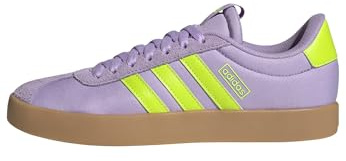 Adidas Donna VL Court 3.0 Shoes, Powder Plum/Solar Slime/Lucid Lemon, 38 EU