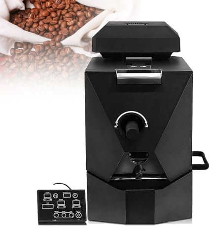 URJWAN Automatic Coffee Bean Roasting Machine,Electric Coffee Bean Roaster Commercial Roaster - with 3 Baking Curve - Coffee Bean Roasting Machine with Smoke Filter,for Home