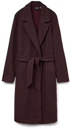 VERO MODA Vmfortuneaya Long Coat Ga Noos, Winetasting., S