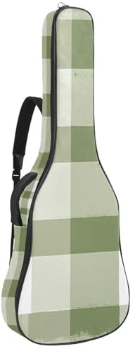 Royal Lily Gitarrentasche mit blauem Hintergrund, für Akustikgitarre, 101,6 cm, 101,6 cm, 106,7 cm, mit doppeltem verstellbarem Schultergurt und Schlaufe zum Aufhängen auf der Rückseite, Mehrfarbig 04