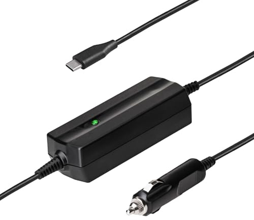 Akyga AK-ND-83 USB-C Auto-Ladegerät 65W – Universelles Kfz-Netzteil mit Power Delivery & Quick Charge 3.0, 5V-20V / 3.5A, Laptop Ladekabel für Auto & LKW (12V/24V)