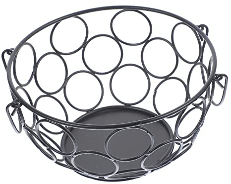 CIYODO Portafrutta Moderno Ciotola Decorativa per Alimenti per Cucina e Centrotavola Design e Aerato per Mantenere con Cerchi