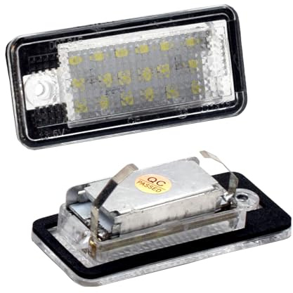2 PZ LED Licenza Numero Targa Luce Per Audi A3 S3 8P A4 B6 B7 A5 A6 4F Q7 A8 S8 C6