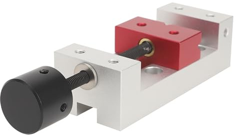 Eacam Mini Aluminium Flat Bench Spudelklemme, Präzisions -CNC -Bearbeitungsbereich, Klemmbereich von Bis zu 50 Mm, Robust für Tischbank, Bohrer Drücken Sie das Vizefixierwerkzeug