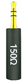 Conductor Earphone Impedance Plug 75 150 200 400 600 ohm Noise Cancelling Adapter Resistance Professional Reduce Noise Filter Plug (30 ohm)