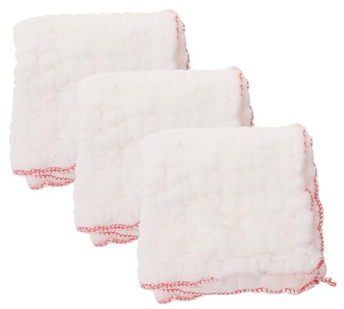 Homoyoyo 3pcs Thickened Cotton Dish Towels Cleaning Dishes Bowls Kitchen Washcloths Dishcloth Multi-function Duster Cloth for Table Home Accessories