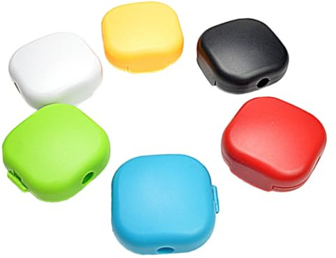 Gatuida Avvolgicavo per Auricolari Chiusura a Fibbia in Abs, Organizer Cavi Portatile per Casa e Lavoro, Confezione da 6 Pezzi, Protezione Cuffie Efficiente Colore Casuale