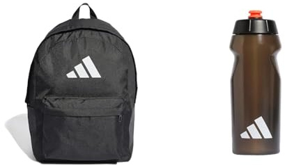 adidas Back to School bundle Classic 3 bars backpack and water bottle 0.5L