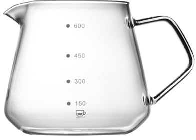 KIXZSAZ Cafetera de vidrio resistente a altas temperaturas, reemplazo de agua hirviendo, taza pequeña, prensa, botella cerveza fría, agua del té, 600ml (transparente)