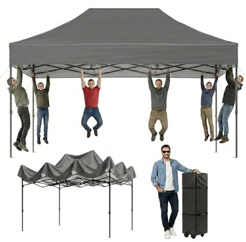 Aoxun Faltpavillon 3x4,5m Wasserdicht Stabil Pop Up Pavillon