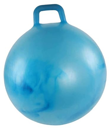 TTETTZ Palla per Saltare, Palla Sportiva per Esercizi, Palla Rotonda per Scuola, Gioco di Salto per Bambini, Regalo, Palla Rimbalzante da Seduti, Blu