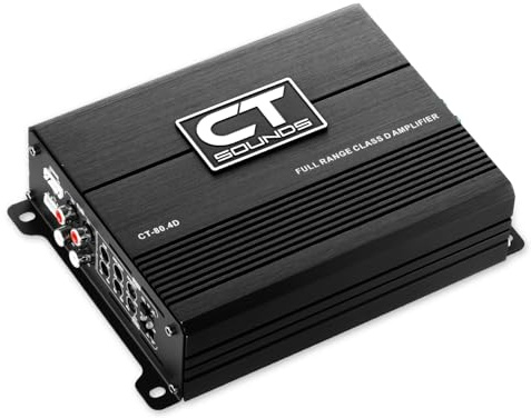 CT Sounds CT-80.4D Car Audio Full Range Class D 4 Channel Amplifier