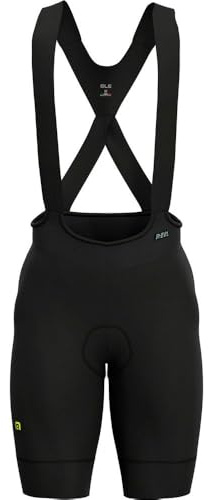 Alé Cycling Short à Bretelles R-ev1 Speedfondo pour Homme, Noir, Taille L, Noir, L