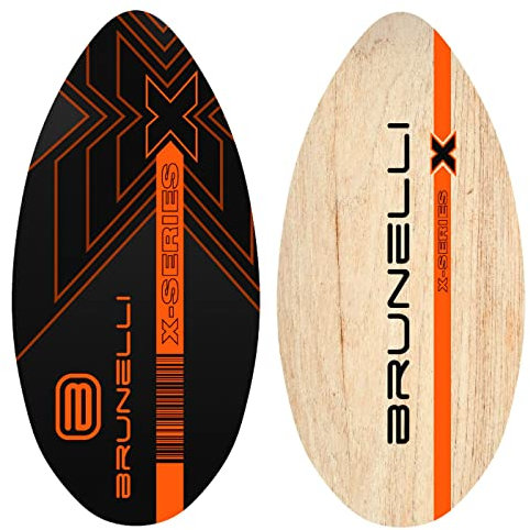 BRUNELLI Skimboard Holz Surfbrett Wellenbrett Surfboard 41 (104cm)