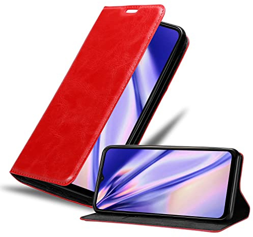 Cadorabo Custodia compatibile con Samsung Galaxy A23 4G in ROSSO MELA - Coperchio protettiva con chiusura magnetica, funzione stand e tasca per le carte
