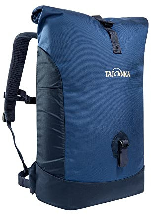Tatonka 25l Daypack Grip Rolltop Pack S - Rucksack mit Rollverschluss und 15 Laptopfach - Tagesrucksack - 25 Liter - Darker Blue/Navy