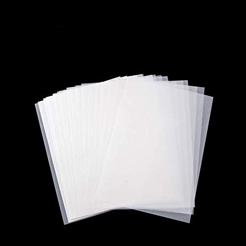 200pcs Transparentpapier A4 Pauspapier Architektenpapier Pergamentpapier Skizzenpapier Tracing Paper Bastelpapier bedruckbar Klar Malpapier Weiß Pergaminpapier für Zeichnen Basteln (210x297mm)