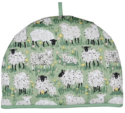 Ulster Weavers Woolly Sheep Küchentextilien oder Becher in Grün