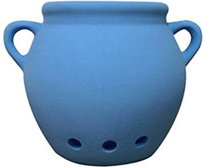 COERSD Pot De Fleurs en Terre Cuite Grand Pot De Fleurs en Terre Cuite-Blue