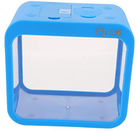 BCOATH Kleiner Fischtank Mit Led Beleuchtung Kleiner Aquarienbehälter Für Betta Fische Transparenter Fischzuchtbox Desktop Aquarium Für Heimdekoration Und Geschenke