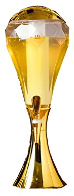 Dispensador de Torre de Cerveza Torre de cerveza 3L, dispensador Bebidas esféricas con luces de tubo de hielo y grifo, carámbano extraíble Mantenga la bebida fría, ideal for barra, oro Torre Cerveza/D