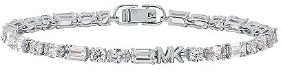 Michael Kors Damen-Tennisarmband Premium Brilliance aus Sterlingsilber mit Gemischten Steinen, Silber, MKC1661CZ040