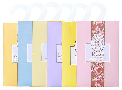 AOKWAWALIY Kleidersäckchen, Gewürze, zum Aufhängen, Duftsäckchen, 6 Stück, Duftbeutel, Beutel für Schubladen, Aromatherapie, Auto, Duftbeutel, Beutel