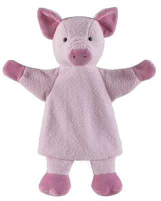 Sterntaler Marionnette à Main Cochon - Jouet Doux pour Enfants pour théâtre de marionnettes, Narration, câlins de la Parole - Compagnon de Jeu Parfait et idée Cadeau - Rose/Rose