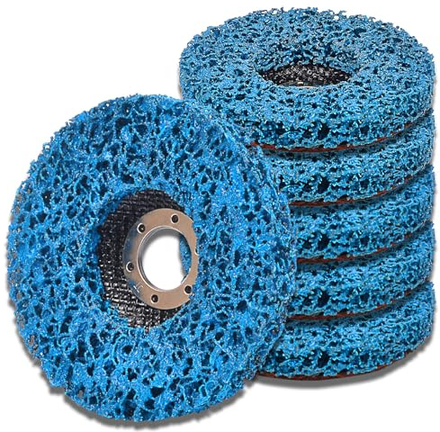 115mm/4.5inch Durable Strip Discs Stripping Wheel - Blue Poly Paint Removal Disc for Angle Grinder Clean and Remove Paint Coating Rust Welds Oxidation