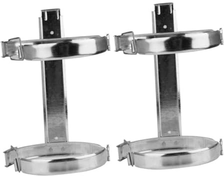 Alipis 2 Pezzi Gancio per Estintore Mini Estintore Casa Piccolo Parete Supporto per Estintore Montare Emergenza Box Auto Estintori Porta Muro Estintore Silver Ferro da Stiro