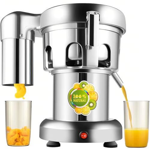 DHMYDPDZ Commercial Juice Extractor,Heavy Duty Juicer Machine,Auto Separate Juice & Residue, Low Noise,for Families Hotels Restaurants to Juice Fruit and Vegetable