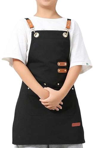 Oyccen Grembiuli Bambini con Tasche Grembiule da Pittura Grembiule da Cucina per Bambini Grembiule Artista per Ragazzi e Ragazze