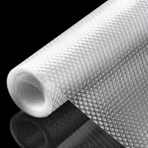 Zocipro Lådmatta 30 x 300 cm – transparent, vattentät och fuktbeständig, utdragbar, lämplig för hyllor, lådor, skåp och kylskåp i hem och kontor