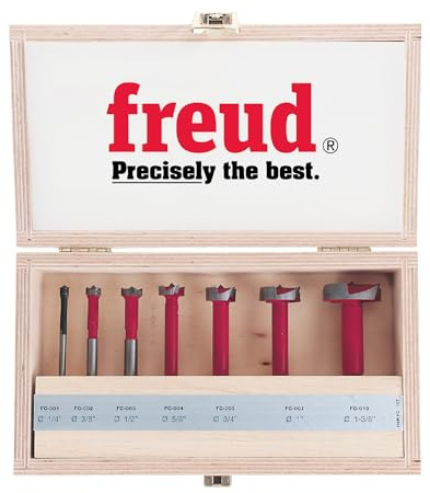 Freud FC-107 : Lot de 7 forets en carbure de tungstène (1/4 à 1-3/8 Dia.)