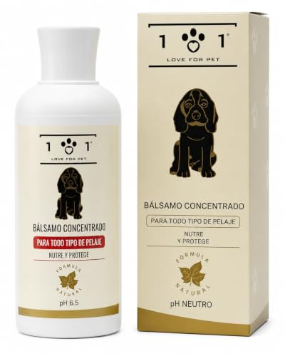 Konzentrierter natürlicher Conditioner, 250ml - Balsam für Hunde und Katzen - Macht das Fell weich, erleichtert das Kämmen und hilft beim Entwirren von Knoten - Linea 101
